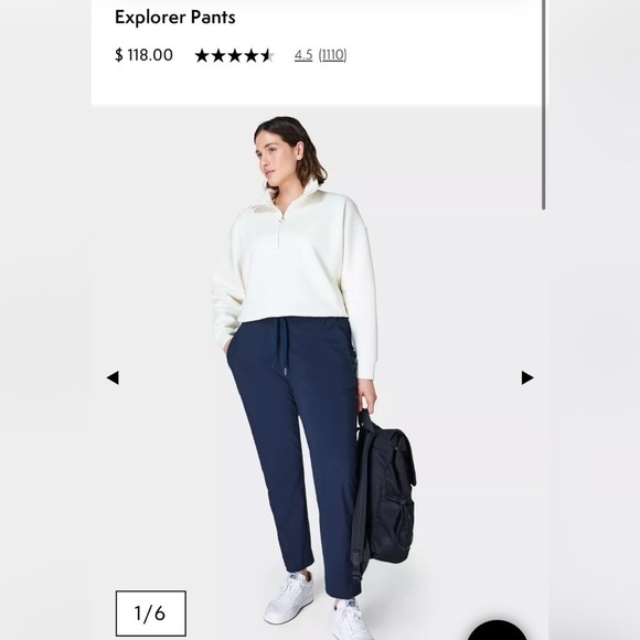 Sweaty Betty Navy Winter Explorer Trouser 25" NEW WITH TAG $120 - Picture 2 of 6